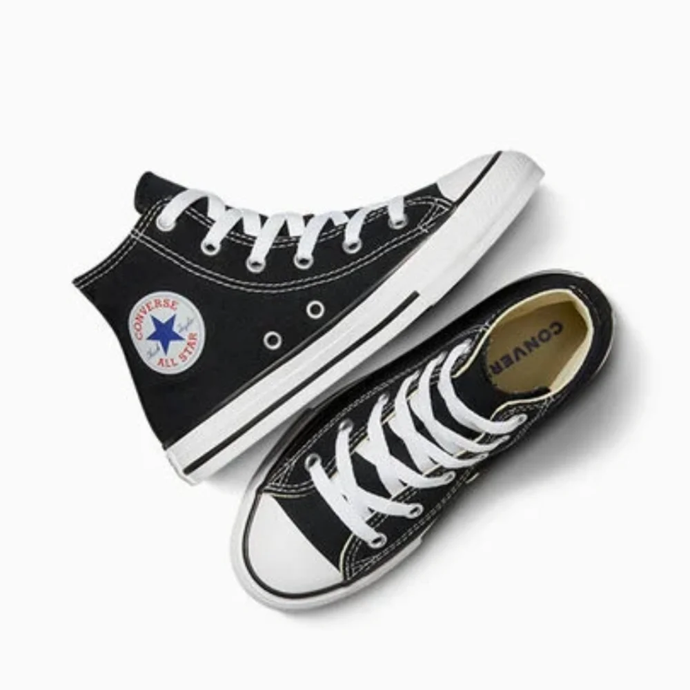 Converse Chuck Taylor All Star High Top Black Sneakers Women's Size 7 - Picture 3 of 6